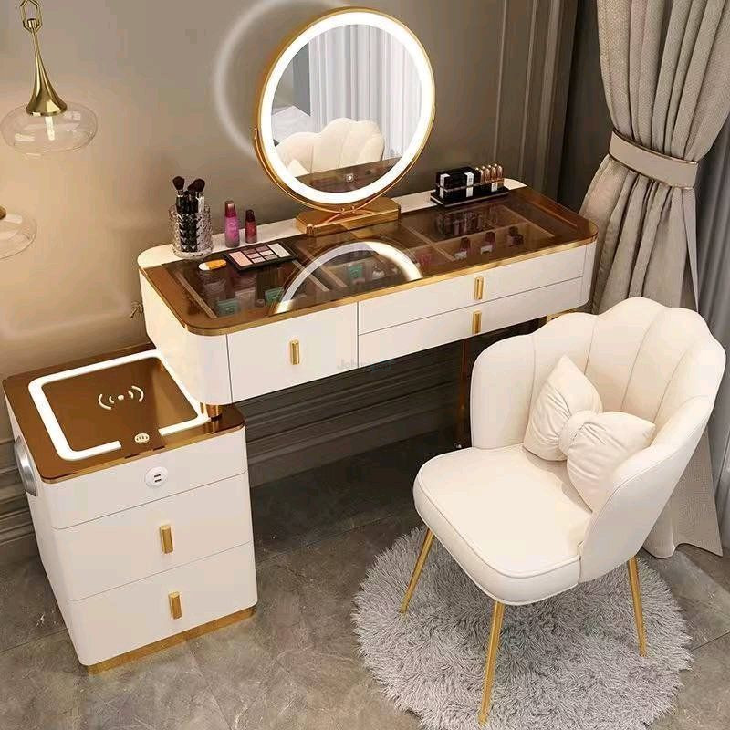 Vanity table with LED mirror and chair for sale, Zangiota — 2
