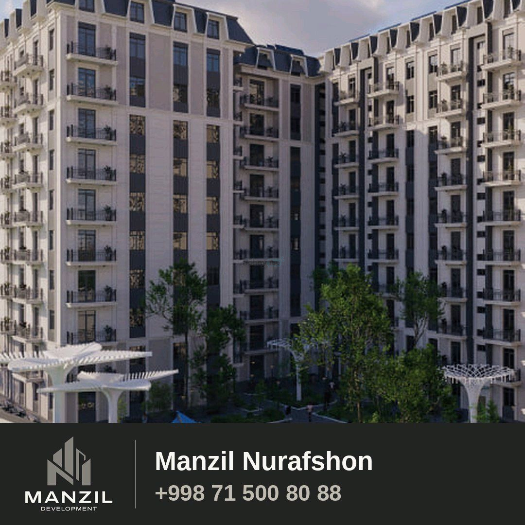 Manzil Nurafshon turar-joy majmuasida 2 xonali kvartira sotiladi