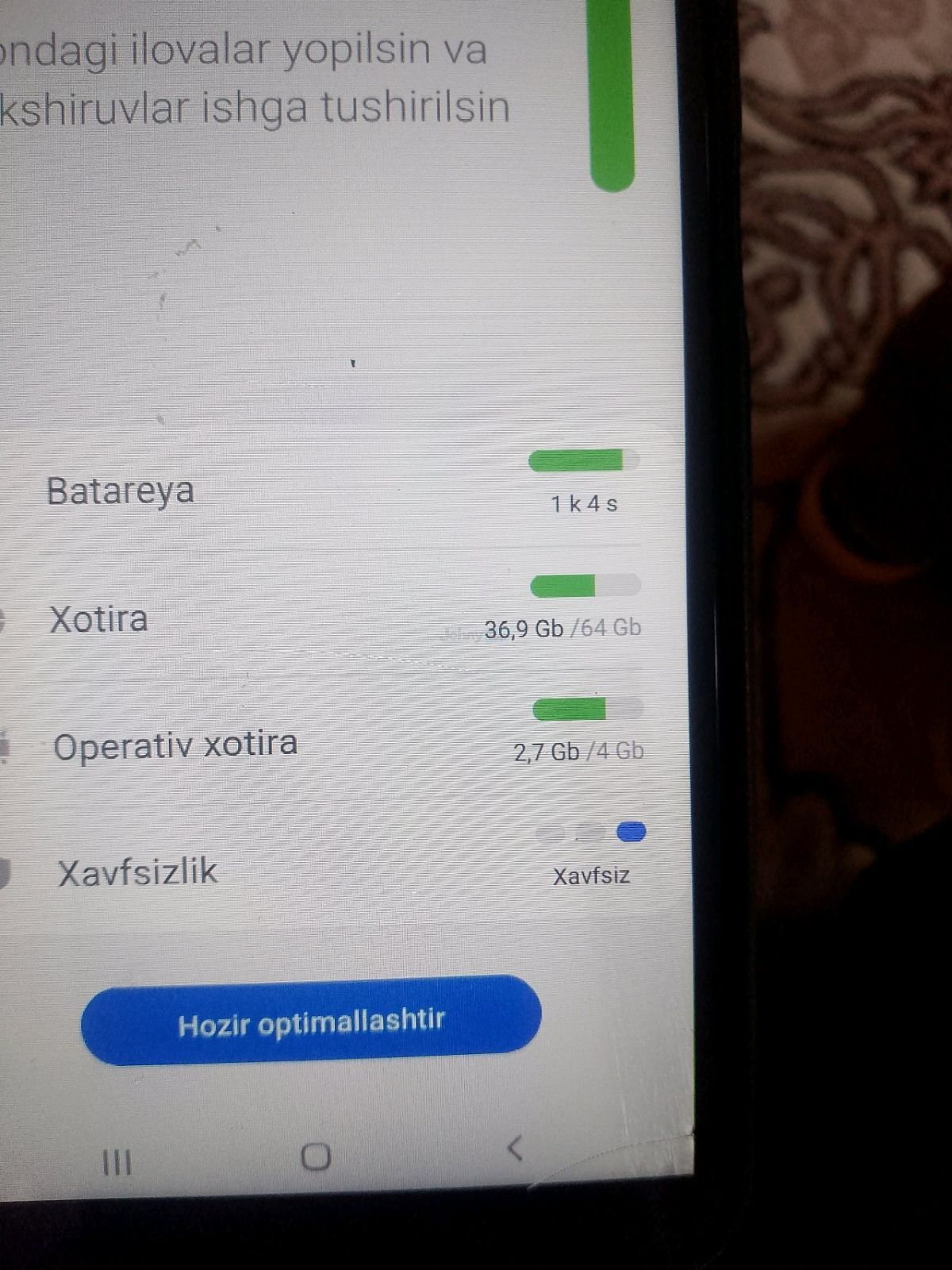 Samsung Galaxy A7 (2018) for sale in Andijan — 2