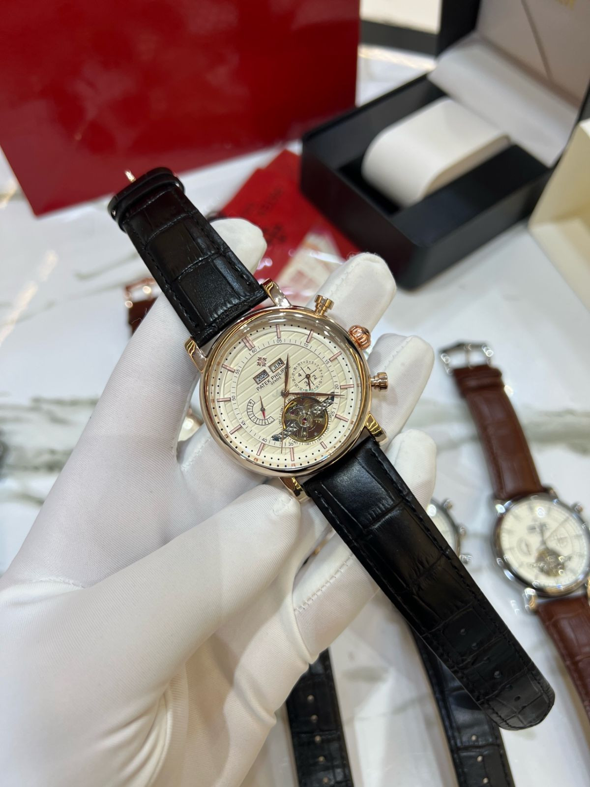 Patek Philippe uslubidagi erkaklar mexanik soati, charm tasmali, Chilonzor — 2