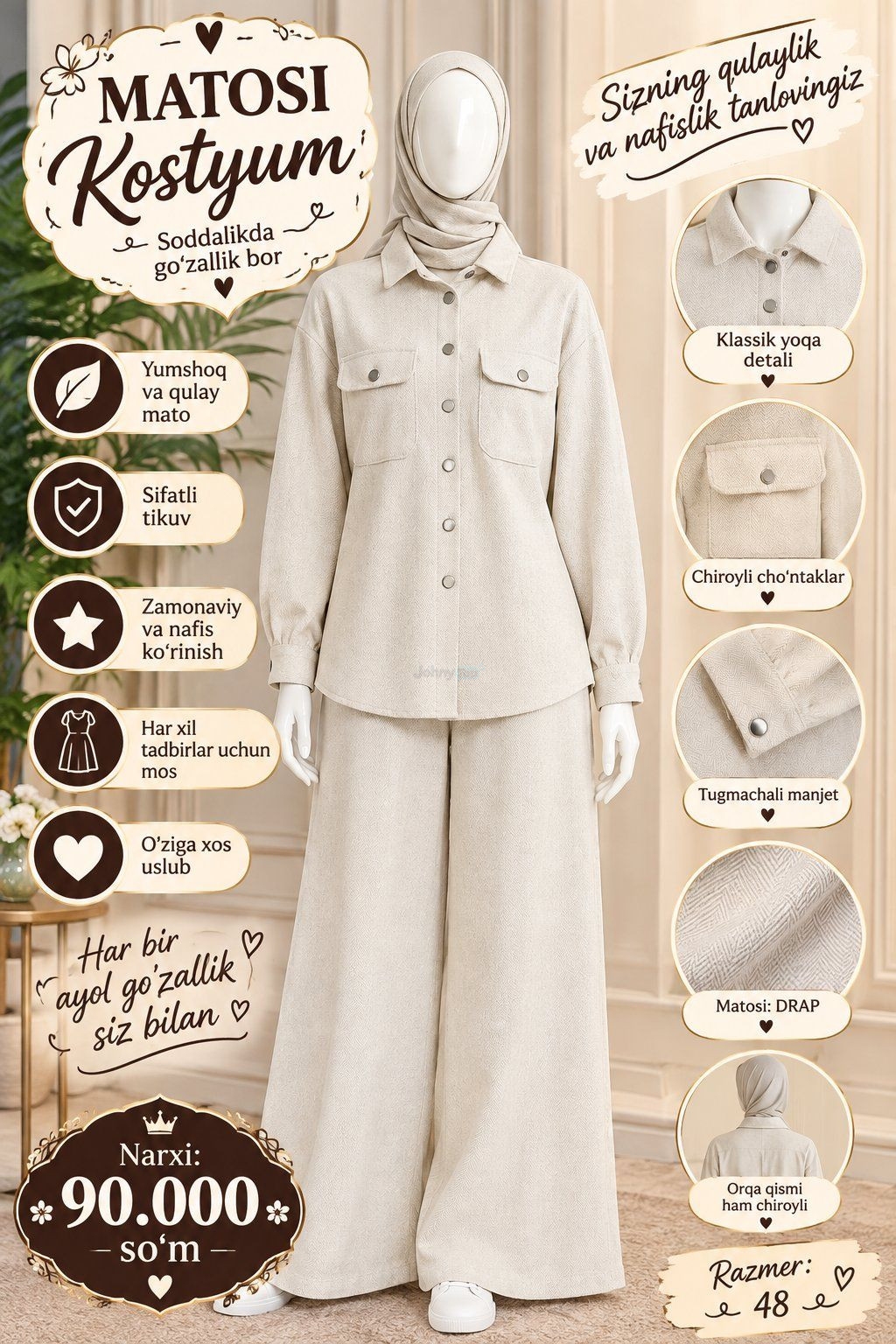 Dresses and outfits for holidays and everyday wear, Kogon