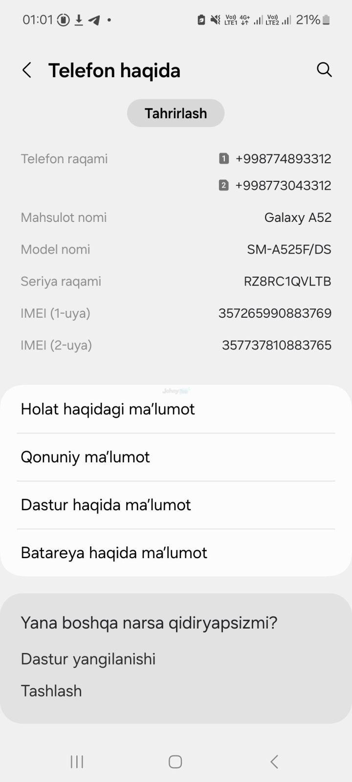 Samsung Galaxy A52 128 GB for sale, Mirobod — 3
