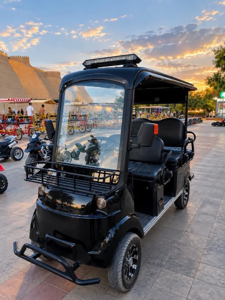 6-seater black golf car for sale, Bukhara — 2