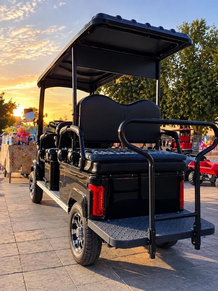 6-seater black golf car for sale, Bukhara — 3