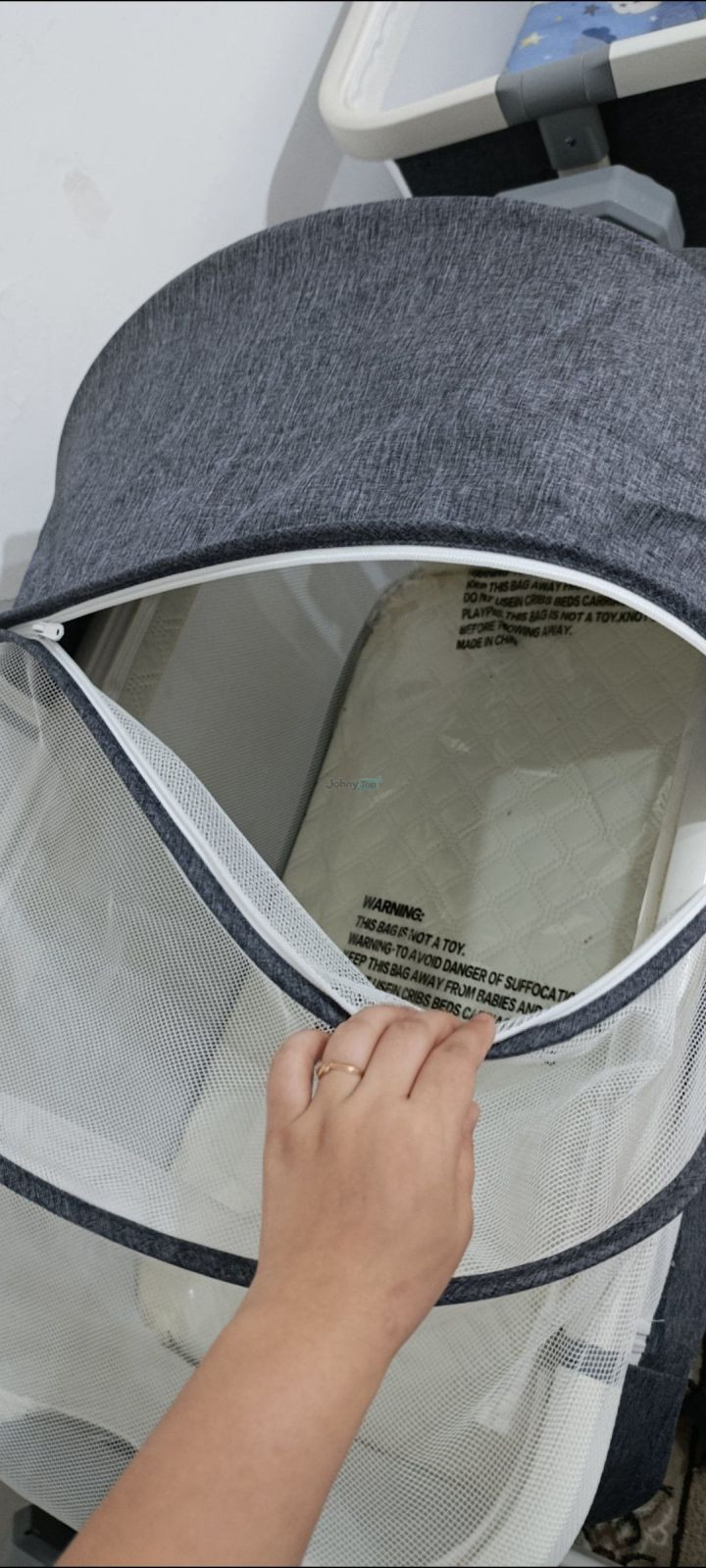 Mastela Deluxe 4 tasi 1 da beshik-karavotcha, kulrang, Yunusobodda sotiladi — 2