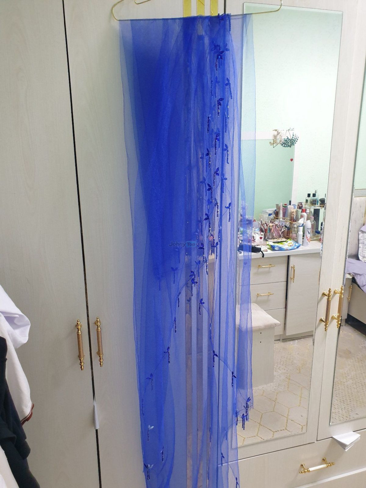 Blue bridal veil wrap 2.5 m, Chilonzor — 2