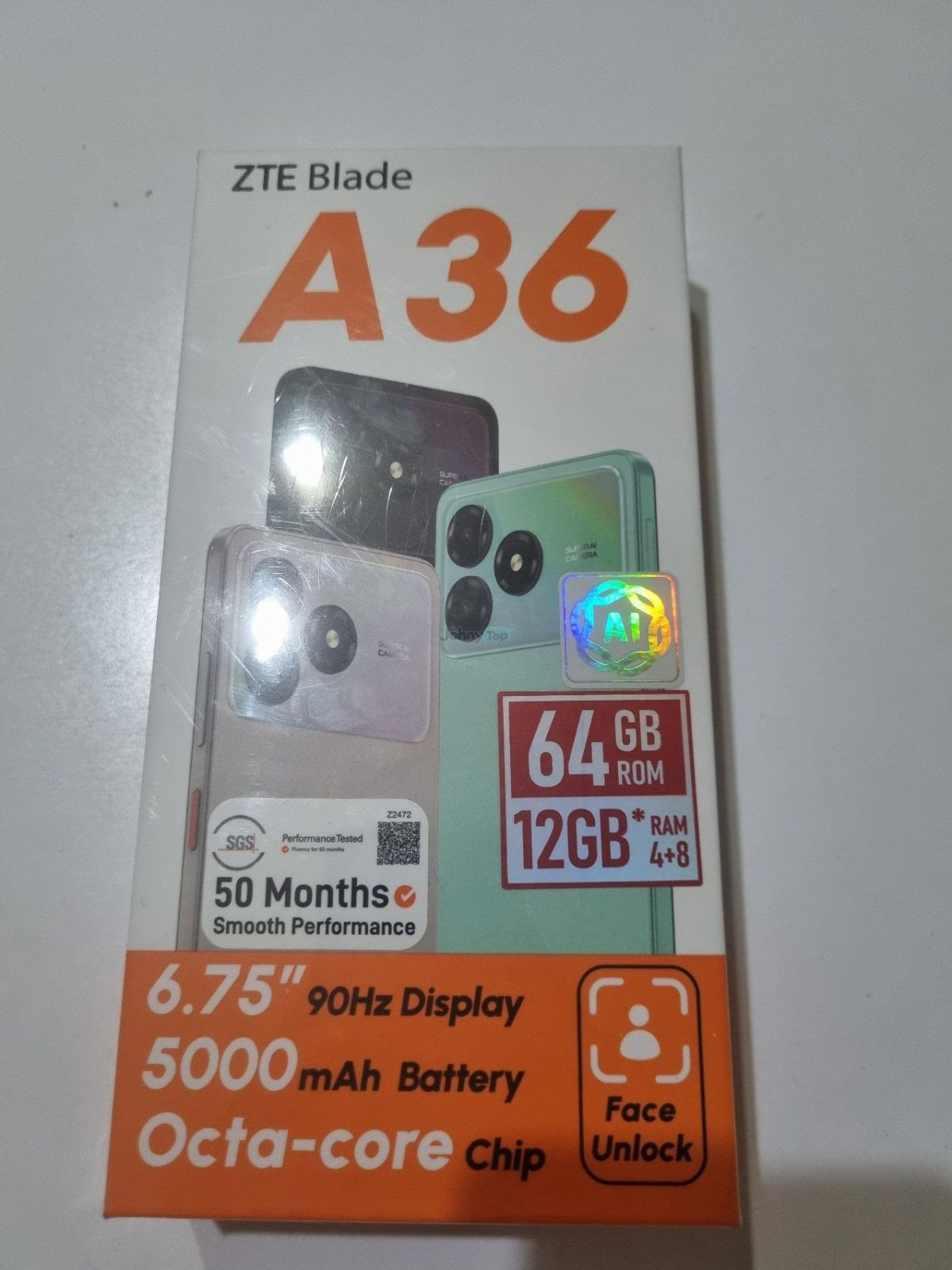 ZTE Blade A36 64 GB (12 GB RAM) new phone for sale, Jizzakh — 2