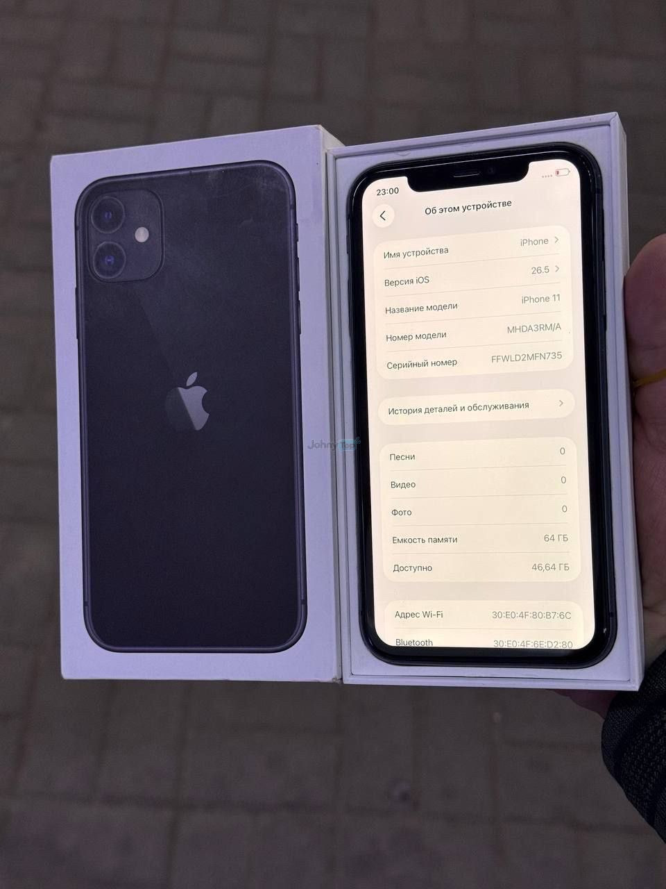 iPhone 11 64GB qora rangda sotiladi, Sariosiyo — 2