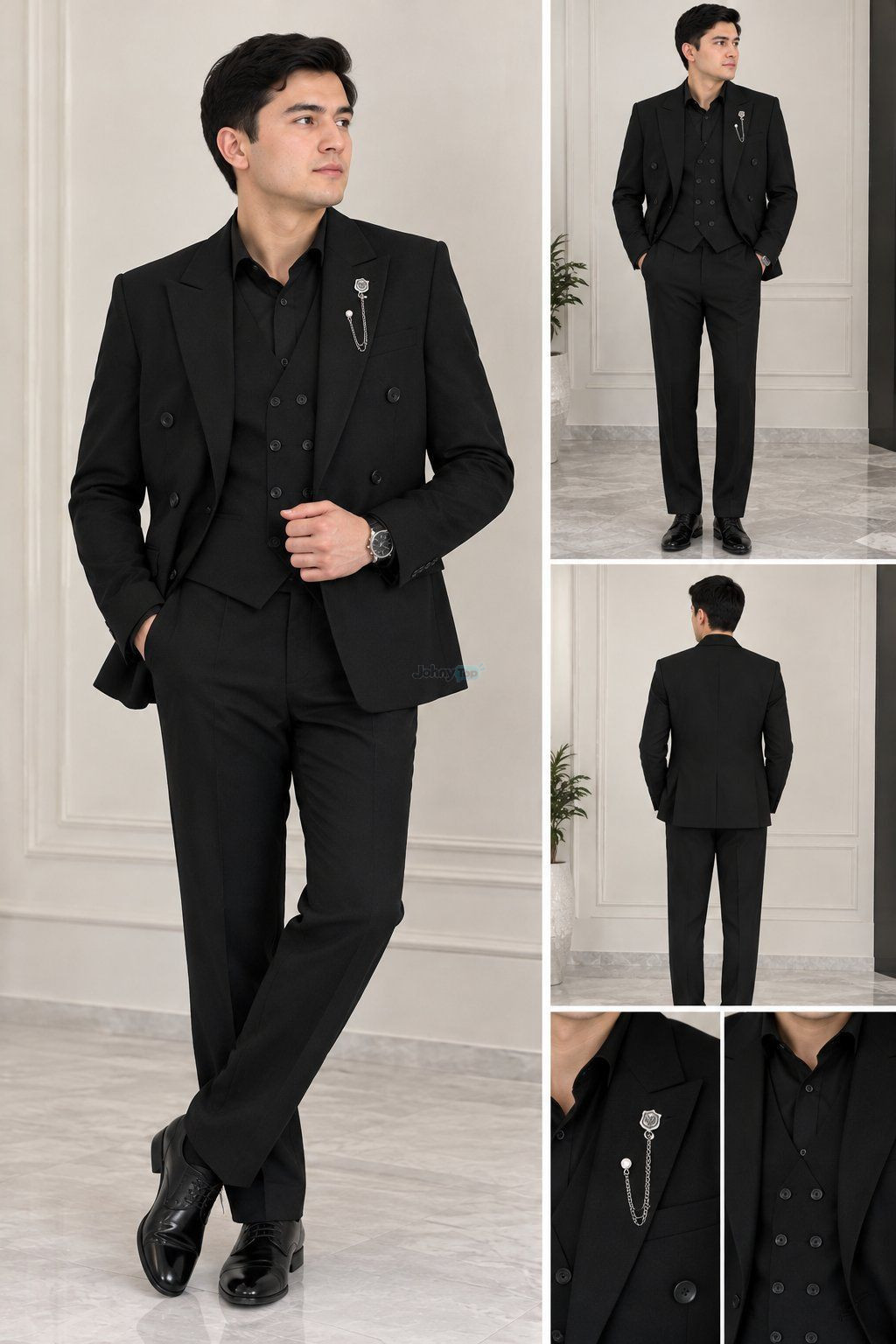 Men's 3-piece suit (jacket, trousers, vest) for sale, Qibray — 2