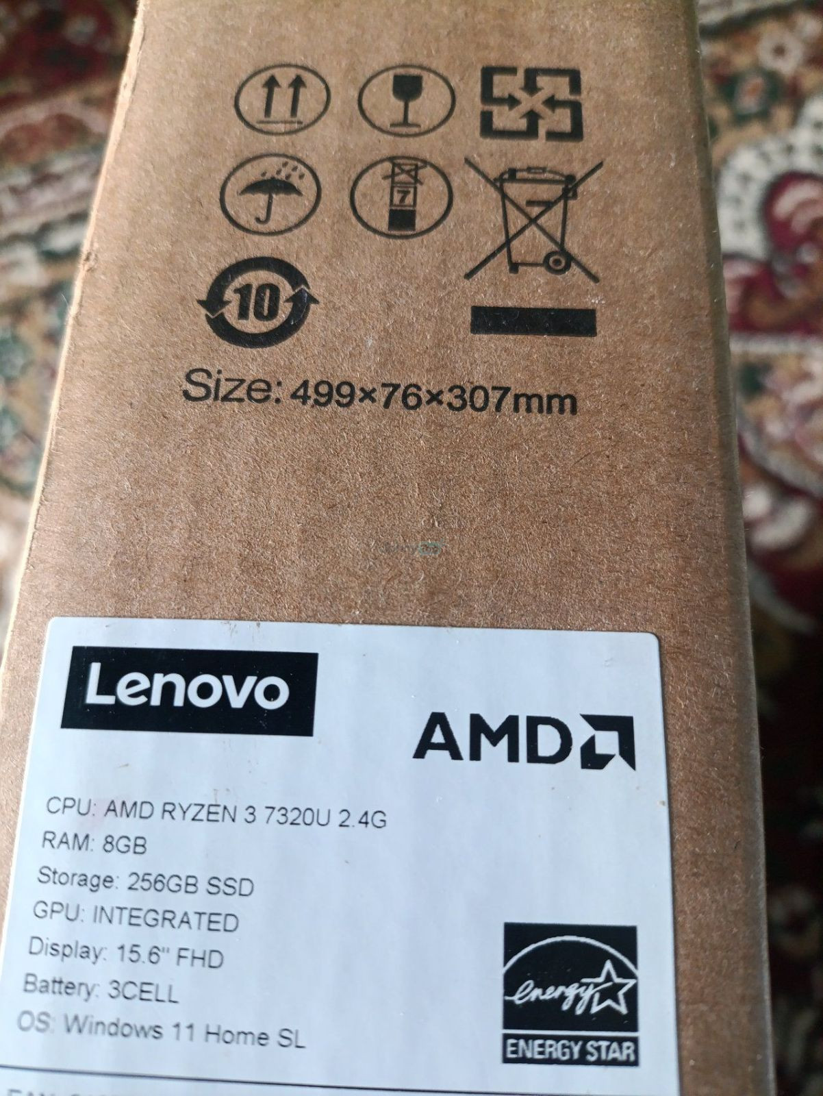 Ноутбук Lenovo 15.6" (Ryzen 3, 8/256GB SSD) продаётся, Галляарал — 3