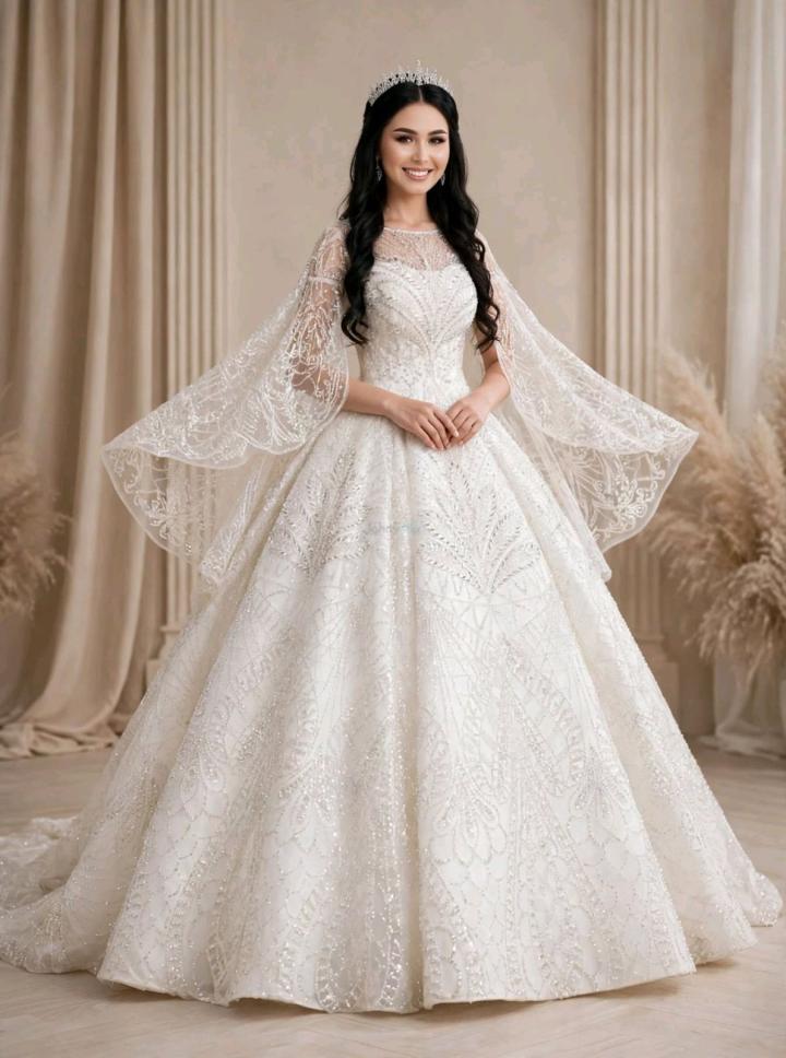 Lastoria wedding dress (white, XL) — for sale in Sirdaryo