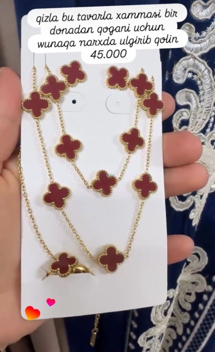 Van Cleef uslubidagi ayollar taqinchoqlar to‘plami, Termiz
