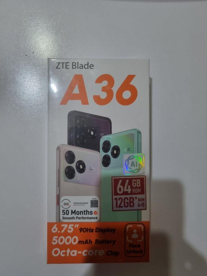 ZTE Blade A36 64 GB (12 GB RAM) new phone for sale, Jizzakh